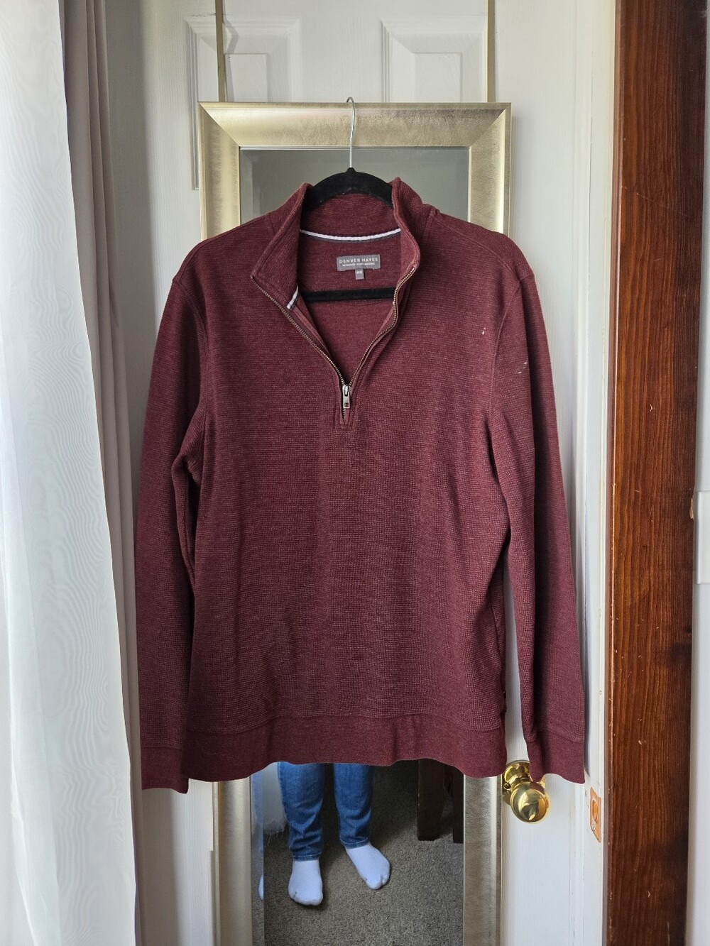 Denver Hayes Maroon Quarter-Zip Pullover